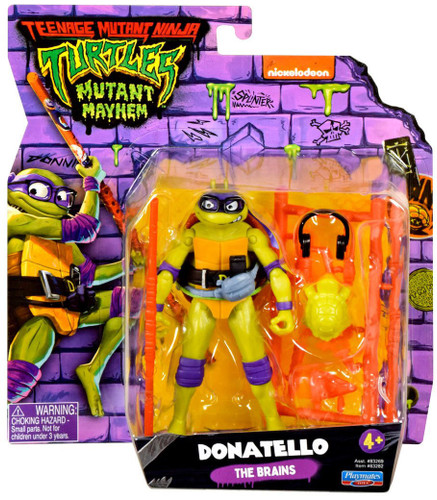 Playmates Teenage Mutant Ninja Turtles: Mutant Mayhem Movie Basic Donatello 4.5" Figure
