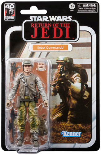  Hasbro Star Wars The Black Series Return of the Jedi 40th Anniversary Rebel Trooper (Endor) Deluxe 6" Figure 