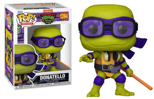  Funko Pop! Movies Teenage Mutant Ninja Turtles Mutant Mayhem 1394 Donatello 