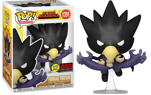 Funko Pop! Animation My Hero Academia 1351 Fumikage Tokoyami (Glow in the Dark AAA Anime Exclusive)