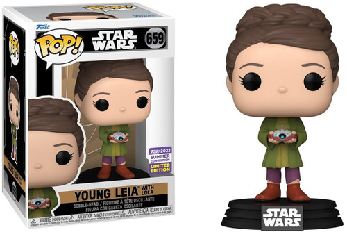  Funko Pop! Star Wars Obi-Wan Kenobi 659 Young Leia with Lola 