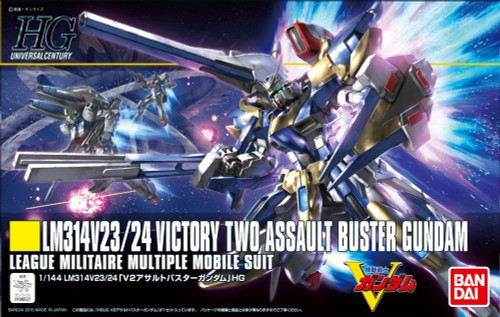 Bandai Gundam Universal Century V2 Assault Buster Gundam 1/144 High Grade Model Kit