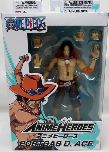  Bandai Anime Heroes One Piece Portgas D Ace 6" Figure 