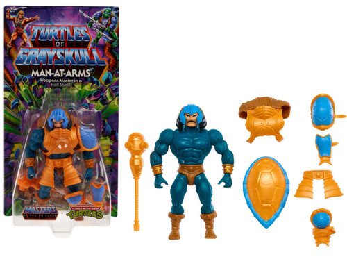  Mattel Teenage Mutant Ninja Turtles Masters of the Universe Turtles of Grayskull Man At Arms 5.5" Figure 