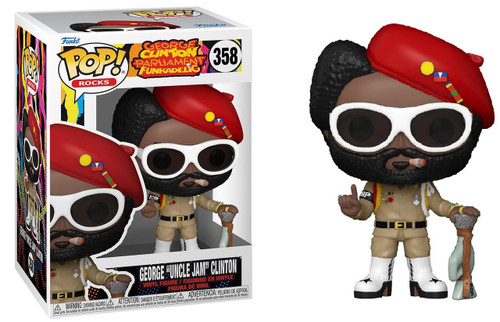  Funko Pop! Rocks George Clinton Parliament Funkadelic 358 George "Uncle Jam" Clinton 