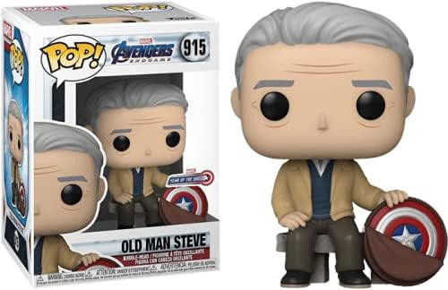  Funko Pop! Marvel Avengers Endgame 915 Old Man Steve (Amazon Exclsuive) [Year of the Shield] 