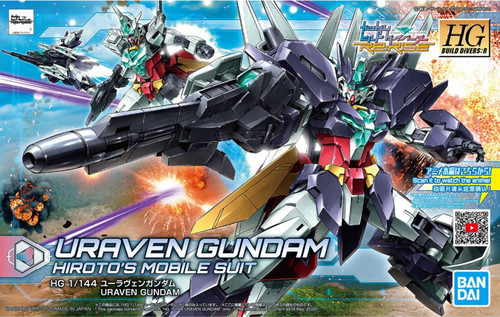 Bandai Mobile Suit Gundam Build Fighters Uraven Gundam 1/144 High Grade Model Kit
