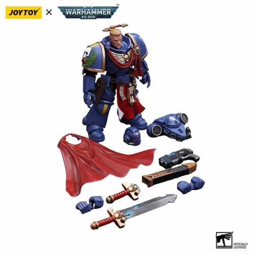  Joy Toy Warhammer 40,000 Ultramarines Primaris Captain With Power Sword & Plasma Pistol 1/18 Scale Figure 