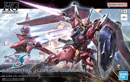  Bandai Mobile Suit Gundam Seed Freedom Movie Immortal Justice Gundam 1/144 High Grade Model Kit 