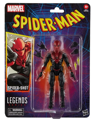  Hasbro Marvel Legends Spider-Man Retro Card Spider-Shot 6" Figure 