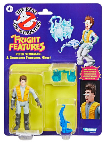  Hasbro The Real Ghostbusters Fright Features Peter Venkman & Gruesome Twosome Ghost 5" Figure 