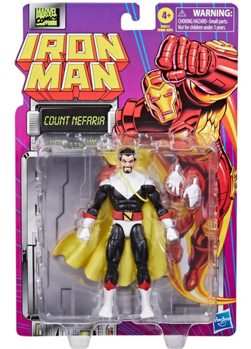  Hasbro Marvel Legends Iron Man Retro Card Count Nefaria 6" Figure 