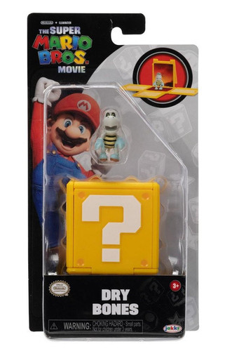  Jakks Pacific The Super Mario Bros Movie Dry Bones 1.5" Figure 