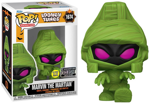 Funko Pop! Animation Looney Tunes 1674 Marvin The Martian (Glow in the Dark Entertainment Earth Exclusive)