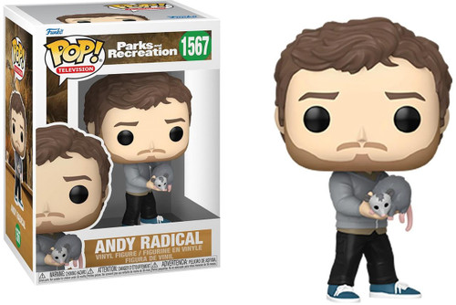  Funko Pop! Television Parks and Recreation 1567 Andy Radical 