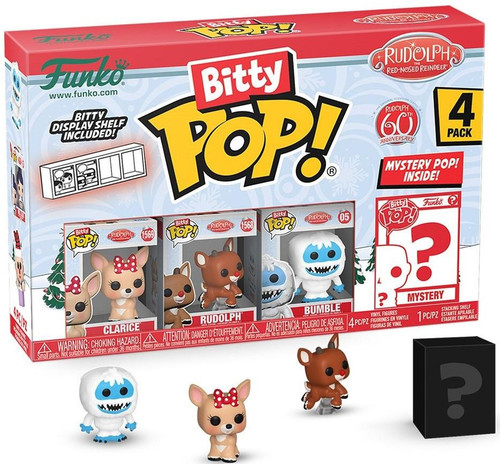  Funko Bitty Pop! Rudolph the Red-Nosed Reindeer Clarice Mini-Figure 4 Pack 