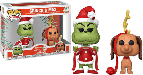 Funko Pop! Books How the Grinch Stole Christmas Grinch and Max 2-Pack