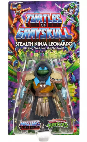  Mattel Masters of the Universe Origins Turtles of Grayskull Stealth Ninja Leonardo 5.5" Figure 