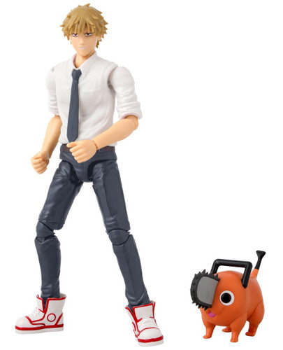 Bandai Chainsaw Man Anime Heroes Denji and Pochita 6" Figure Set