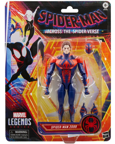 Hasbro Marvel Legends Spider-Man Across the Spider-Verse Spider-Man 2099 (Unmasked) 6" Figure
