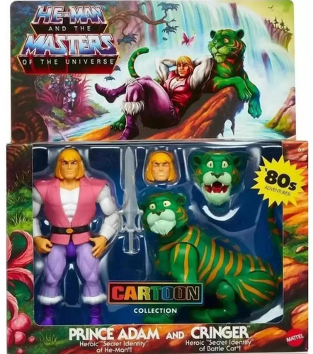  Mattel Masters of the Universe Origins Cartoon Collection Prince Adams & Cringer 5.5" Figure 2-Pack 