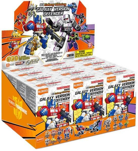  Blokees Transformers Galaxy Version Defender Wave 1 Galaxy Shining Blind Box Single Model Kit 