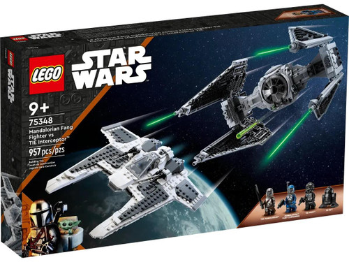  LEGO Star Wars 75348 Mandalorian Fang Fighter vs TIE Inerceptor 