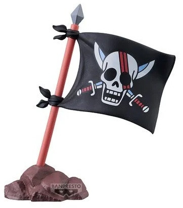 Banpresto One Piece World Collectables Elbaph Red Hair Pirates Flag