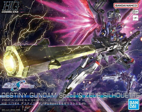  Bandai Mobile Suit Gundam Seed Freedom Destiny Spec II and Zeus Silhouette 1/144 High Grade Model Kit 