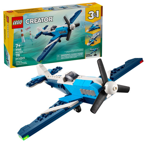 LEGO Creator 31160 3-in-1 Aircraft: Race Plane