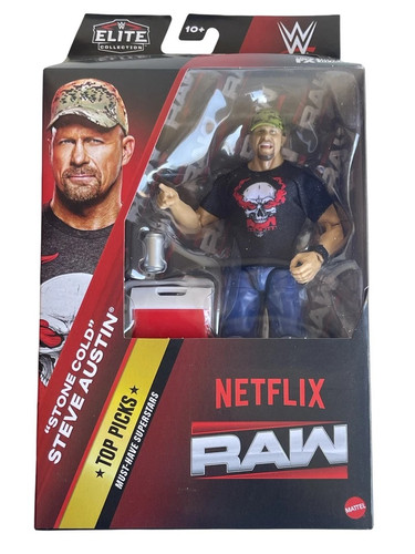 Mattel WWE Elite Collection Top Picks 25 "Stone Cold" Steve Austin 6" Figure (Netflix)