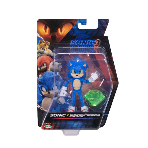 Jakks Pacific 5" Sonic 3 Wave 3 Sonic with Emerald Figure Jakks Pacific 5" Sonic 3 Wave 3 Sonic with Emerald Figure