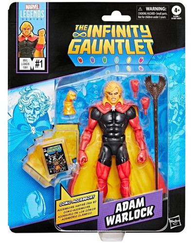  Hasbro Marvel Legends Comic Inspired Retro Card Adam Warlock 6" Figure 