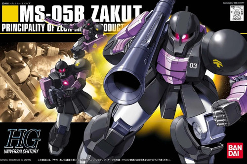 Bandai Mobile Suit Gundam Zaku I Black Tri Stars 1/144 Scale High Grade Model Kit
