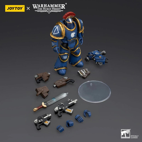  Joy Toy Warhammer: The Horus Heresy Ultramarines Legion MkIII Squad Sergeant with Power Sword 1/18 Scale Figure 