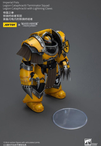  Joy Toy Warhammer 40,000 Imperial Fists Legion Cataphractii Terminator Squad Lightning Claws 1/18 Scale Figure 