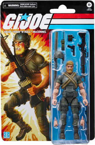 Hasbro G.I. Joe Classified Series Retro Card Craig "Rock 'N Roll" Mcconnel 6" Figure