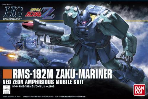  Bandai Mobile Suit Zeta Gundam Universal Century RMS-192M Zaku Mariner 1/144 HG Model Kit 