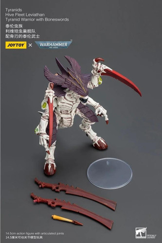  Joy Toy Warhammer 40,000 Hive Fleet Leviathan Tyranid Warrior with Boneswords 