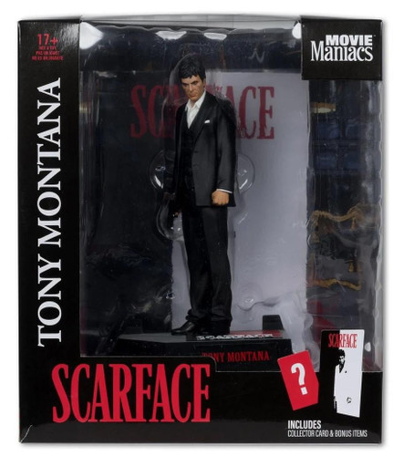  McFarlane Movie Maniacs Scarface Tony Montana 1/12 Scale Posed Figure 