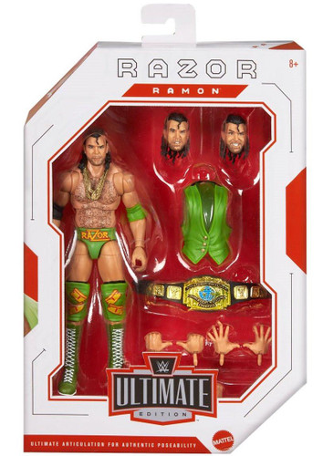  Mattel WWE Ultimate Edition Greatest Hits 25 Razor Ramon 6" Figure 