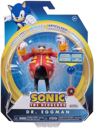  Jakks Pacific Sonic The Hedgehog Dr. Eggman 4" Figure 