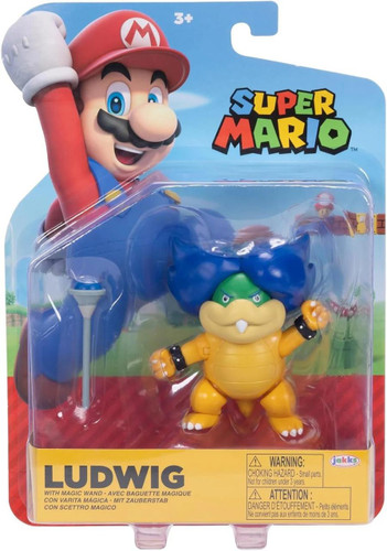  Jakks Pacific World of Nintendo Ludwig With Magic Wand 4" Figure 