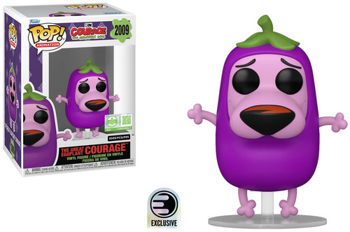 Funko Pop! Animation Courage the Cowardly Dog 2009 The Great Eggplant Courage (Entertainment Earth Exclusive)