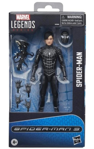 Hasbro Marvel Legends Spider-Man 3 Symbiote Suit Spider-Man 6" Figure
