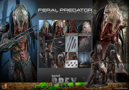 Hot Toys Prey Feral Predator 1/6 Scale Figure