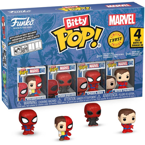 Funko Bitty POP! Spider-Man Parker Split Mini-Figure 4-Pack