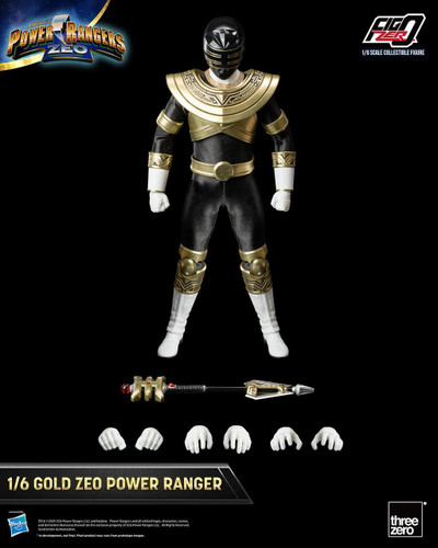  ThreeZero Power Rangers Zeo FigZero Gold Zeo Ranger 1/6 Scale Figure 