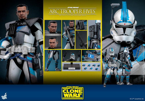  Hot Toys Star Wars The Clone Wars TMS132 ARC Trooper Fives 12" Figure 