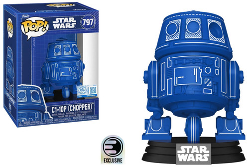 Funko Pop! Star Wars 797 Blueprint C1-10P Chopper (Entertainment Earth Exclusive)